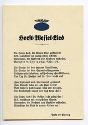 III. Reich - Propaganda-Postkarte - " Horst-Wessel-Lied "