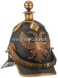 Schleswig-Holstein Helm Modell 1848 für Offiziere im 2. Artillerie-Regiment