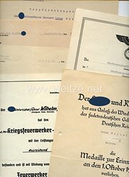 Waffen-SS - Dokumentengruppe für einen SS-Oberscharführer der SS-Flak-Abt.16