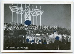 III. Reich - Propaganda-Postkarte - " Reichsparteitag 1934 - Amtswalter-Appell "