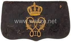 Württemberg - Kartuschkasten für Offiziere im Ulanen-Regiment König Wilhelm I. (2.Württ.) Nr. 20