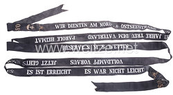Kaiserliche Marine langes Reservisten Mützenband eines Heizers auf "S.M.S. Wettin" in Silber, 1905-1908