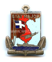 Frankreich Indochina Marine Abzeichen "Etat Major Marine en Indochine"  