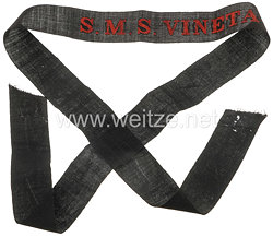 Mützenband "S.M.S. Vineta" für Schiffsjungen in Rot