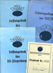NSFK - Dokumentengruppe für einen Jungen des Jahrgangs 1928 aus Duisburg