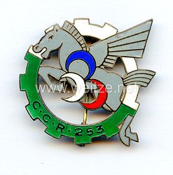 Frankreich 2.Weltkrieg Abzeichen in Silber für Offiziere der "253° Compagnie de Circulation Routière"