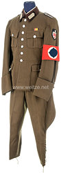 Reichsarbeitsdienst (RAD) Dienstrock und Stiefelhose für einen Unterfeldmeister im Arbeitsgau XXXVI  Südmark der RAD Abteilung 365/5