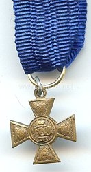 Sachsen Königreich Kreuz für 25 Dienstjahre für Offiziere - Miniatur 