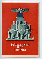 III. Reich - farbige Propaganda-Postkarte - " Reichsparteitag Nürnberg 1936 "