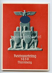 III. Reich - farbige Propaganda-Postkarte - " Reichsparteitag Nürnberg 1936 "
