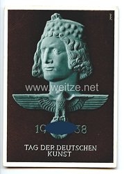 III. Reich - farbige Propaganda-Postkarte - " Tag der Deutschen Kunst 1938 "