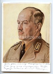 III. Reich / RAD - farbige Propaganda-Postkarte - " Reichsarbeitsführer Konstantin Hierl "