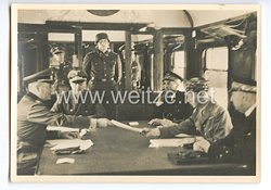 III. Reich - Propaganda-Postkarte - " Compiègne 1940 - Generaloberst Keitel überreicht die Waffenstillstandsbedingungen "