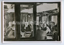 III. Reich - Propaganda-Postkarte - " Compiègne 1940 - Während der Waffenstillstandsverhandlungen im historischen Wagen "