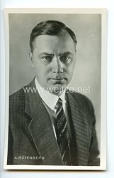 III. Reich - Portraitpostkarte von Reichsleiter der NSDAP Alfred Rosenberg
