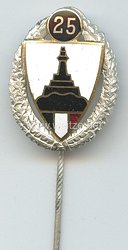 Deutscher Reichskriegerbund Kyffhäuser ( DRKB ) - Silberne Ehrennadel für 25 jährige Mitgliedschaft