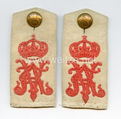 Preußen Paar Schulterklappen für Mannschaften im Füsilier-Regiment Königin (Schleswig-Holsteinisches) Nr. 86