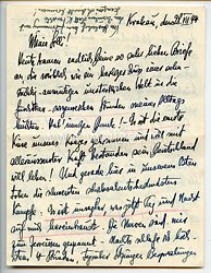 III. Reich - Originalbrief von Dr. Hans Frank - Generalgouverneur für die besetzten polnischen Gebiete - am seine Geliebte Lilli