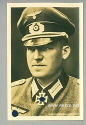 Heer - Portraitpostkarte von Ritterkreuzträger Oberleutnant Georg Einhoff