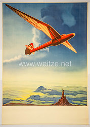 III. Reich - Nationalsozialistisches Fliegerkorps ( NSFK ) - farbiges Plakat