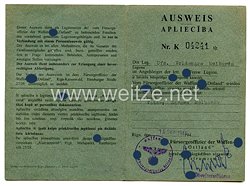 Waffen-SS - Lettische Freiwilligen-Legion - Ausweis der Waffen-SS 