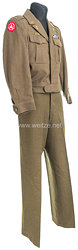 USA World War 2: US Army Ike Jacket with Trousers for a 2nd Leutnant Ordonance Corps with the Third Army  
