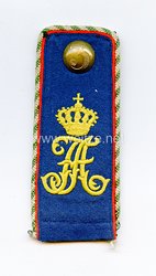 Königreich Sachsen Einzel Schulterklappe für einen Einjährig Freiwilligen im Königlich Sächsischen 5. Infanterie-Regiment Kronprinz Nr. 104