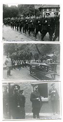 III. Reich Polizei Fotos, Polizisten auf dem Schießstand in Borstel 1941