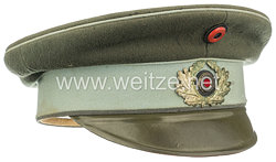 Vorläufige Reichswehr Schirmmütze M 1916 für einen Offizier im Württembergischen Train-Bataillon Nr. 13