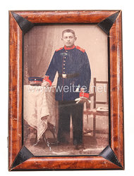 Preußen teilkoloriertes Foto eines Soldaten im Infanterie-Regiment von Stülpnagel (5. Brandenburgisches) Nr. 48 