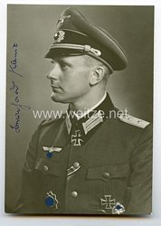 Heer - Nachkriegsunterschrift von Ritterkreuzträger Bernhard Klemz