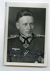 Heer - Nachkriegsunterschrift von Ritterkreuzträger Heinrich Köhler