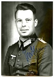 Heer - Nachkriegsunterschrift von Ritterkreuzträger Wilhelm Kröhne