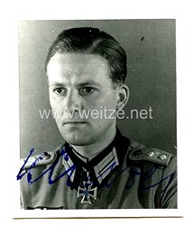 Heer - Nachkriegsunterschrift von Ritterkreuzträger Hans-Joachim Künzel