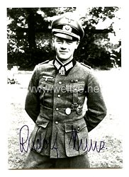 Heer - Nachkriegsunterschrift von Ritterkreuzträger Rudolf Kunz