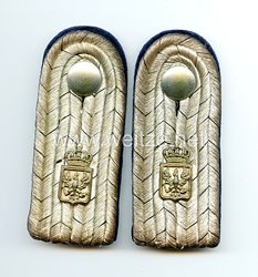Preußen Militär-Intendantur Paar Schulterstücke für einen Intendanturdiätar