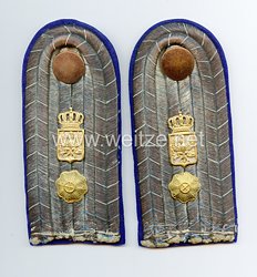 Preußen Militär-Intendantur Paar Schulterstücke für einen Militär-Intendantur-Sekretär