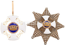 Orden der Italienischen Krone Kommandeurkreuz und Bruststern , ca. 1920