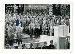 III. Reich - Propaganda-Postkarte - " Reichsparteitag 1934 - Eröffnung des Reichsparteitages 1934 durch Rudolf Hess "