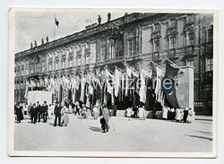 III. Reich - Propaganda-Postkarte - " Berlin / Schloß im Festschmuck. Altar mit olympischer Feuerschale "