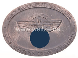 NSFK Plakette für Teilnehmer "Wstf. Segelflugwettbewerb 1939 - NS-Fliegerkorps Gruppe 10 Westfalen"
