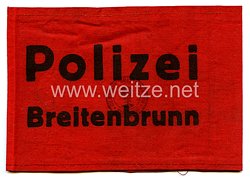 Bundesrepublik Deutschland ( BRD )  Armbinde der Polizei in Breitenbrunn 