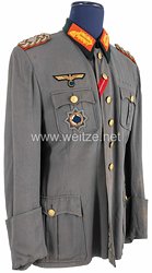 Wehrmacht Feldbluse aus dem Besitz von Generalleutnant Curt Siewert, Träger des Ritterkreuz des Eisernen Kreuzes und Deutschen Kreuz in Gold