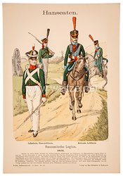 Knötel Uniformtafel "Hanseatische Legion 1814"