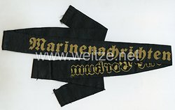Kriegsmarine Mützenband "Marinenachrichtenstelle Borkum"
