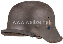 Wehrmacht Heer Stahlhelm M 42 mit 1 Emblem 