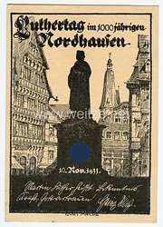 III. Reich - Propaganda-Postkarte - " Luthertag im 1000jährigem Nordheim "