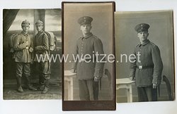 1. Weltkrieg 4 Studiofotos eines Soldaten im Infanterie Regiment Nr. 31