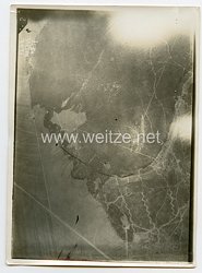 1. Weltkrieg Deutsches Heer Foto, Luftaufnahme von der Westfront