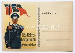 III. Reich - farbige Propaganda-Postkarte - " NS.-Reichskriegerbund - Fahnenträger "
